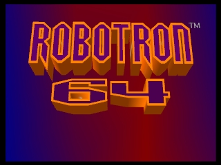 Robotron 64 (USA) Title Screen